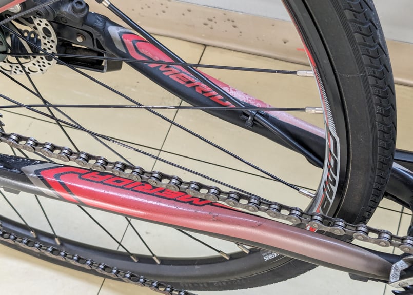 中古】MERIDA CROSSWA200-MD クロスバイク ディスクブレーキ ブラック