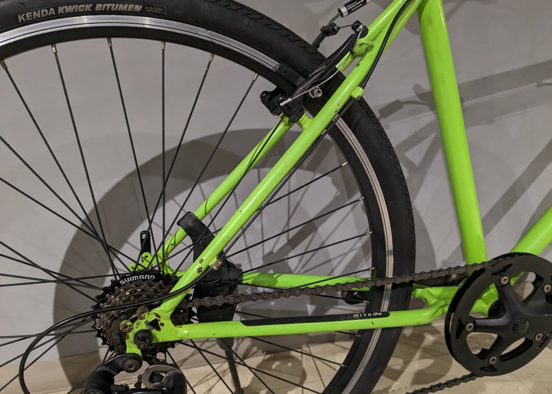 中古】MIYATA Freedom Tough クロスバイク 1×7速 700×38c グリ