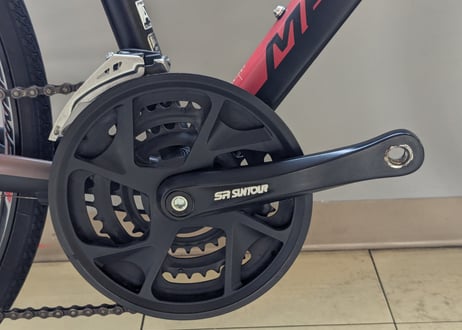 【中古】MERIDA CROSSWA200-MD クロスバイク ディスクブレーキ ブラックレッド