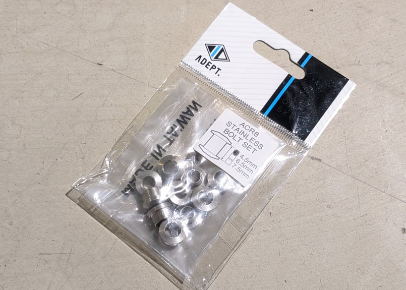 新品】ADEPT ACR8 STAINLESS BOLT SET チェーンリングピン シル