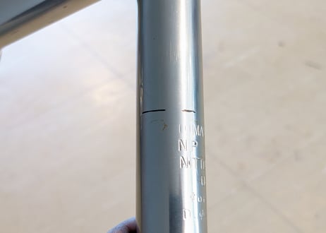 【中古】NITTO NP スレッド ステム 90mm 26.0 シルバー