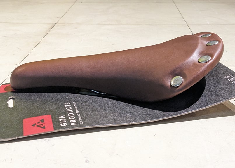 新品】GIZA PRODUCTS VL-1221 Saddle サドル ライトブラウン 鋲打