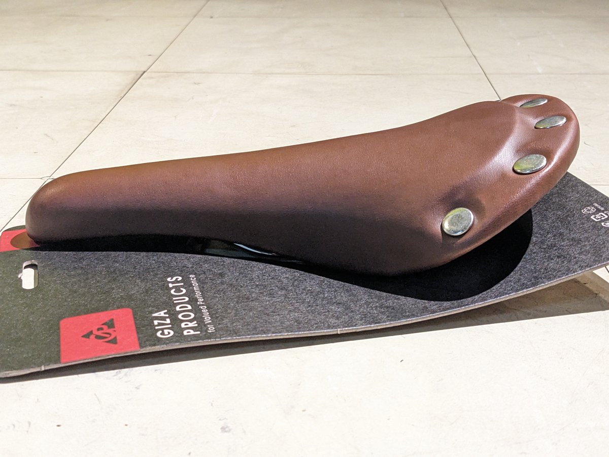 新品】GIZA PRODUCTS VL-1221 Saddle サドル ライトブラウン 鋲打