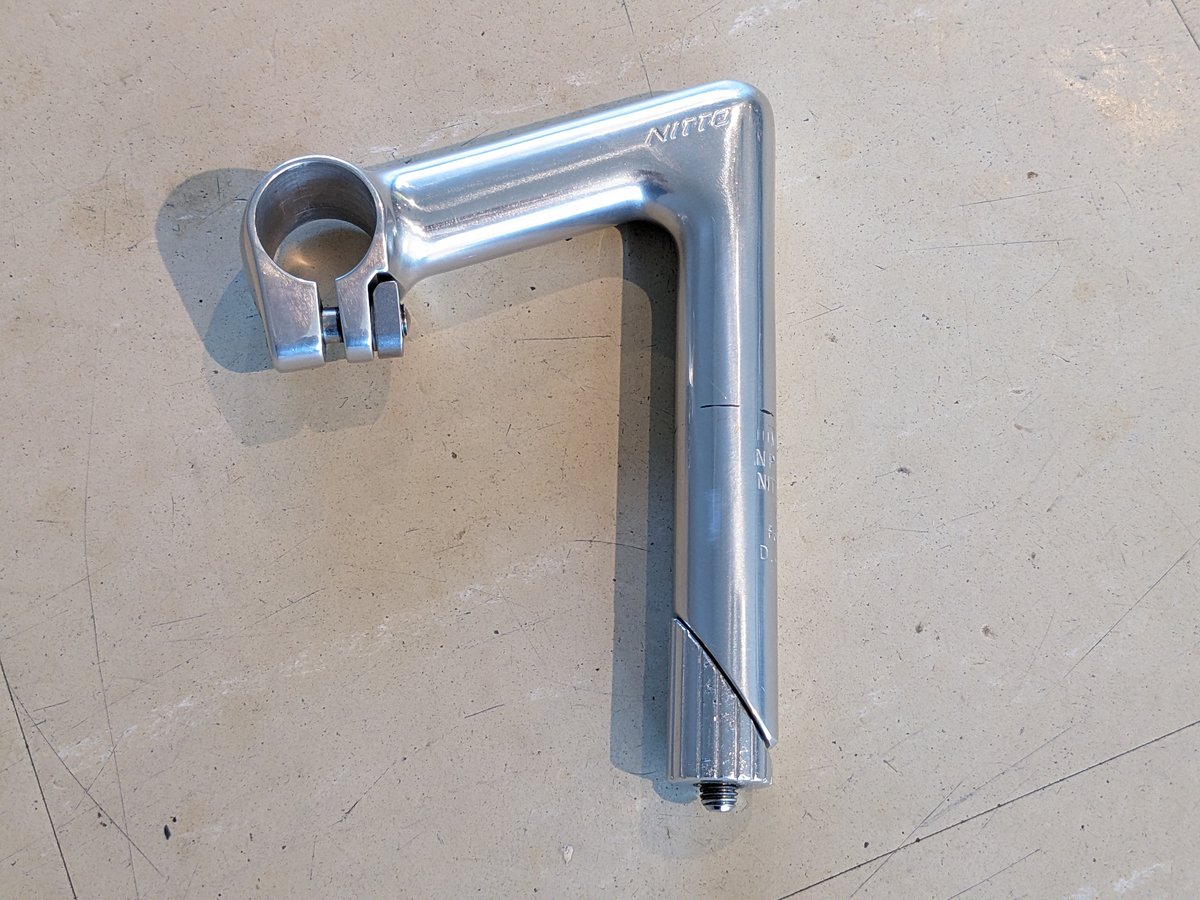 高評価! 中古】NITTO eallo | シルバー 26.0 90mm ステム スレッド NP 80mm~
