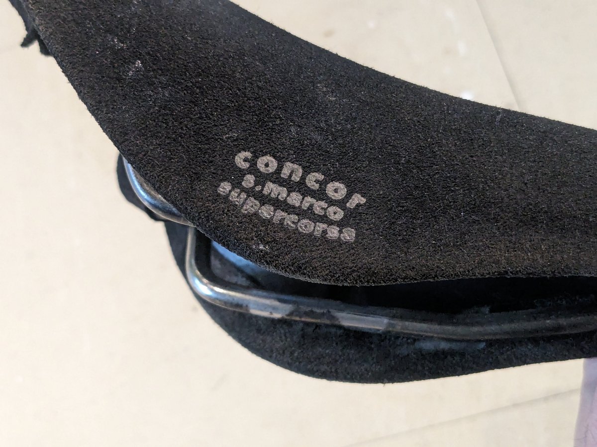 San Marco Supercorsa サドル ベージュ スェード ビンテージ 中古】SAN