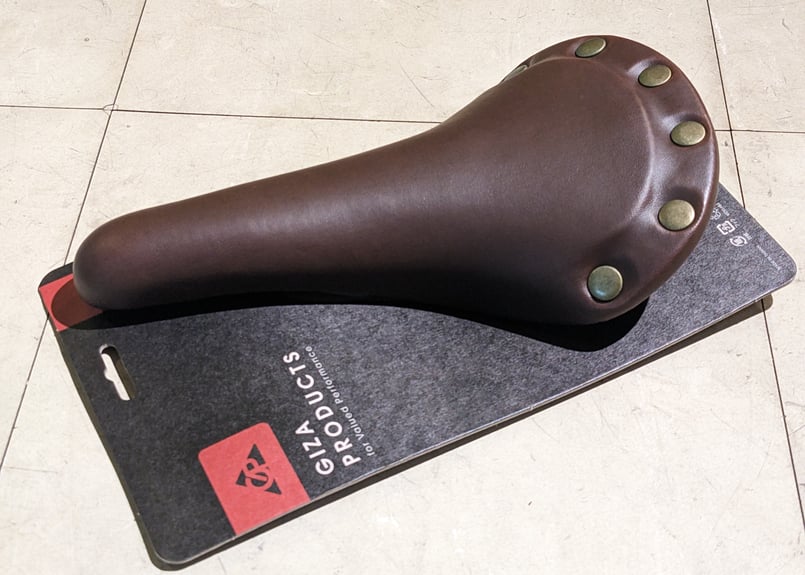 新品】GIZA PRODUCTS VL-1221 Saddle サドル ブラウン 鋲打 |