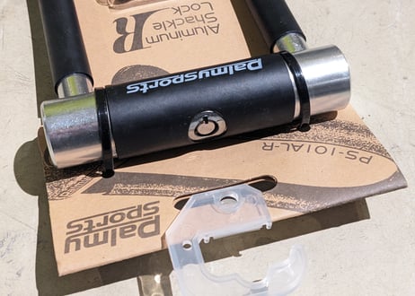 【新品】Palmy Sports Aluminum Shckle Lock R U字ロック ブラック シルバー 鍵3個