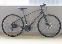 【中古】MERIDA CROSSWA200-MD クロスバイク ディスクブレーキ ブラックレッド
