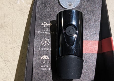 【新品】GIZA PRODUCTS CG-214W フロントライト USB充電 40ルーメン ブラック