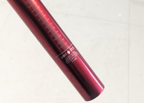 【中古】MICHE SUPERTYPE シートポスト 27.2 レッド エアロシートポスト