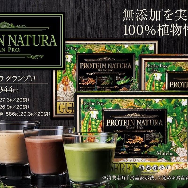 プロテイン ナチュラ グランプロ ココア 20袋 抹茶 20袋