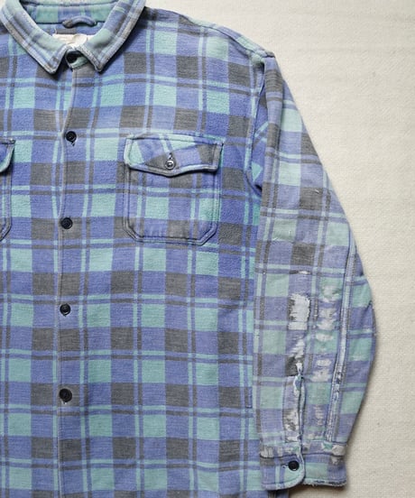 1960~70s Canadian heavy cotton flannel shirt