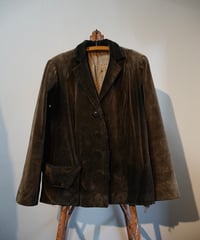 1920~30s French corduroy ladies lapel  jacket