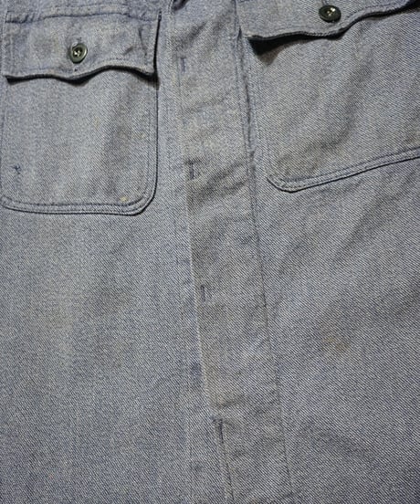1950s Switzerland blue chambray work jacket
