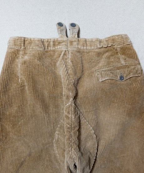 1940s German brown corduroy knickerbockers pants