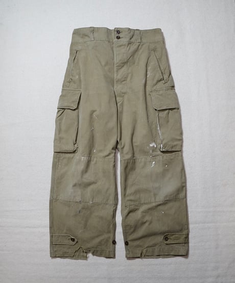 1950s French army M-47 cargo pants “Hopsack”