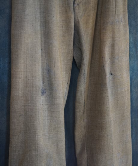 1930~40s French wool×hemp farmers trouser
