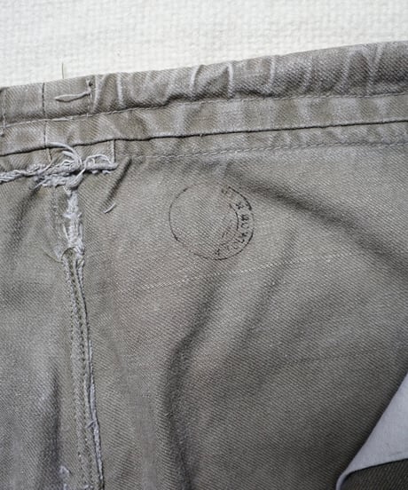 1930~40s French army cotton bourgeron pants