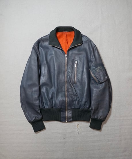 1980s German military pilot leather jacket