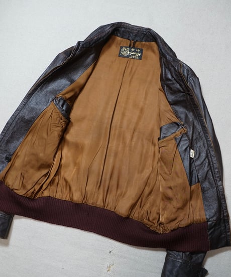 1960s Chinese sports leather jacket