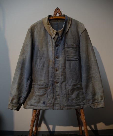 1930s~40s French blue moleskin jacket