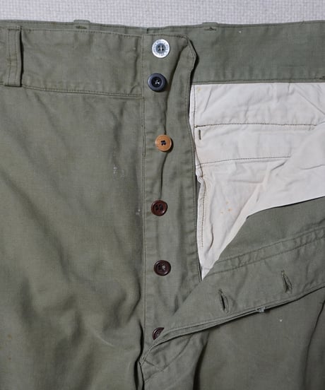 1940~50s French army M-47 cargo pants “early model”
