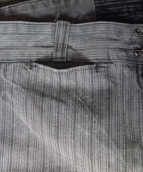 1950~60s French cotton stripe work pants