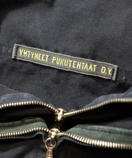 1950s Finnish black cotton anorak