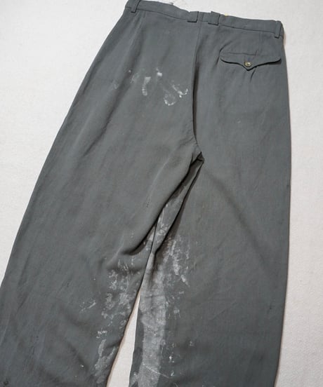 1940~50s German heavy rayon slacks