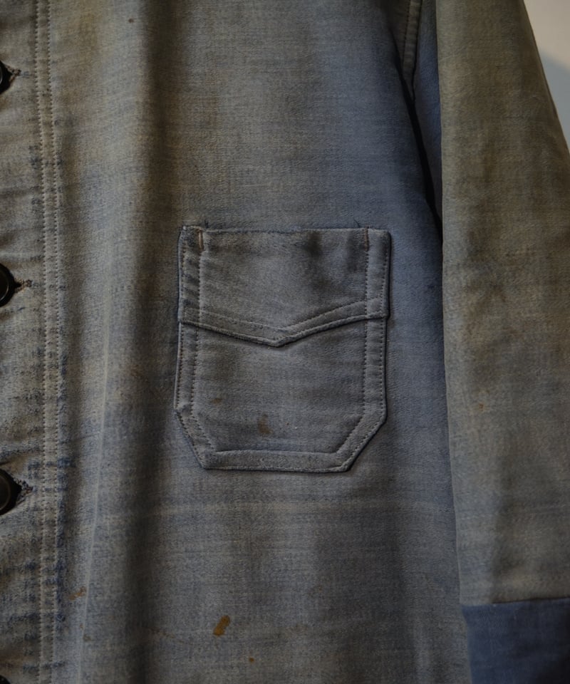 【美品】30's Blue Moleskin Jacket 50-60s KONECO Blue Moleskin Jacket Dead Stock