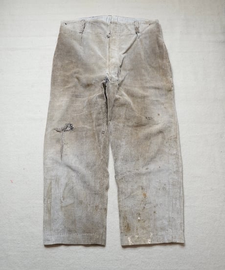 1940s French corduroy farmers work pants