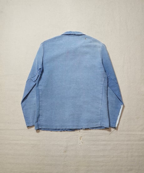 1960s German blue elephantskin work jacket