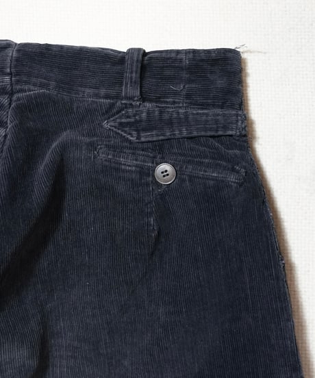 ~1940s French black corduroy work pants