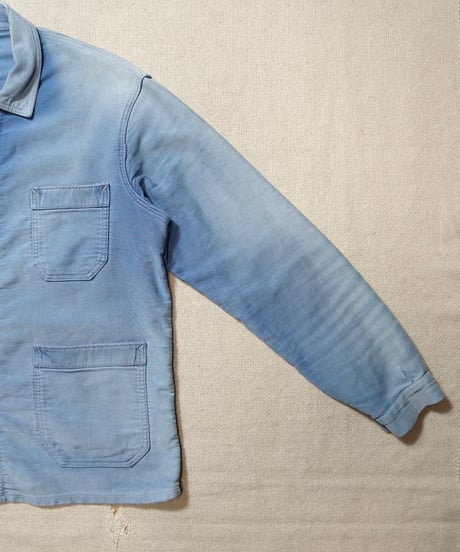 1950~60s French light moleskin work jacket “VULCAIN”