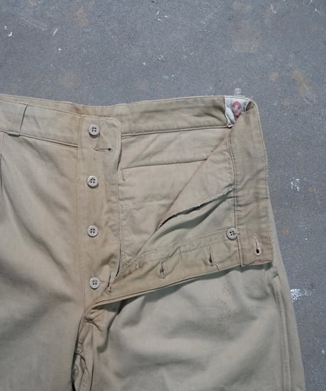 1950~60s French army M-52 chino shorts