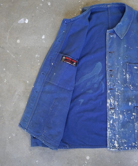 1940~50s French blue cotton twill work jacket “Adolphe Lafont”