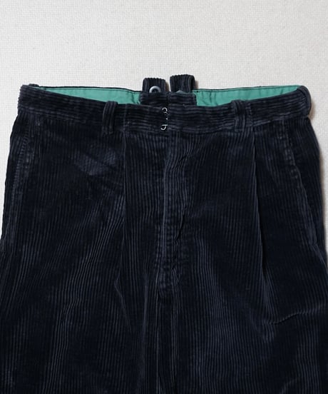 1950s German black corduroy work pants