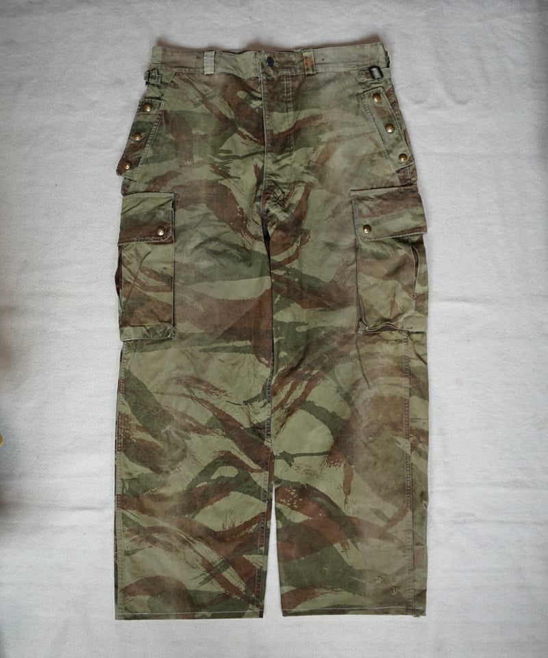 フランス軍リザードカモパンツ　50s テントリメイク　TAP47/52タイプ 1950s French army TAP47 LIZARD CAMO trouser “ho