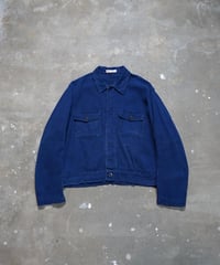 1960s Italian cotton×linen cropped work jacket