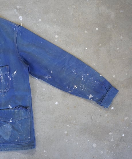 1940~50s French blue cotton twill work jacket “Adolphe Lafont”