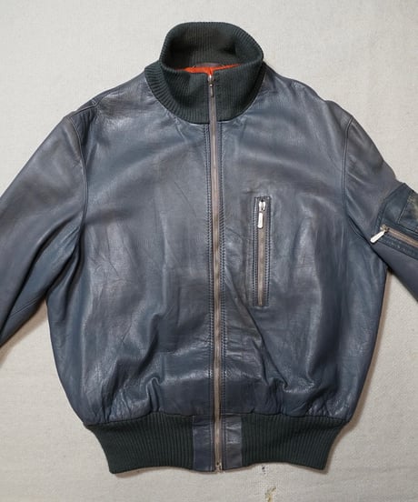 1980s German military pilot leather jacket