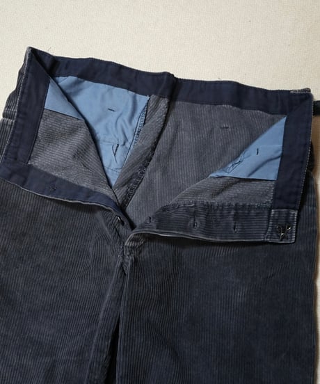 1960~70s German black corduroy logger work pants