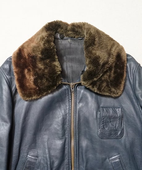 1970s French Air Force pilot leather jacket “full set”
