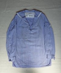 1960s French marine national linen sailor shirt