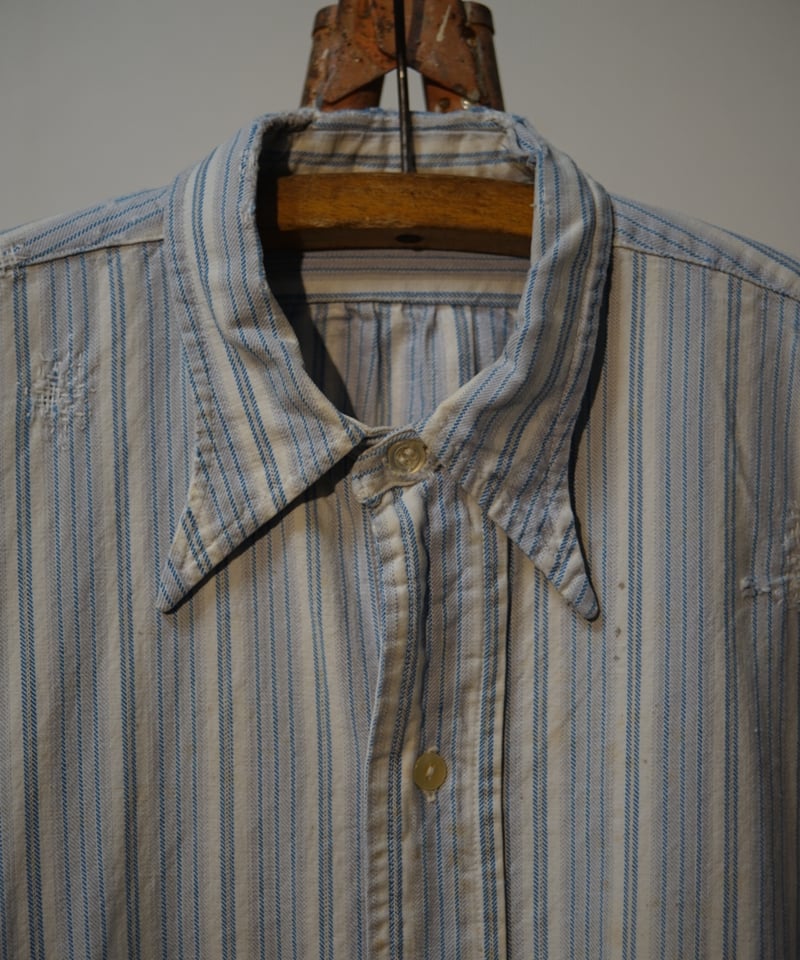 30s フランス製 グランパシャツ 1930s French grandpa shirt | lozu vintage
