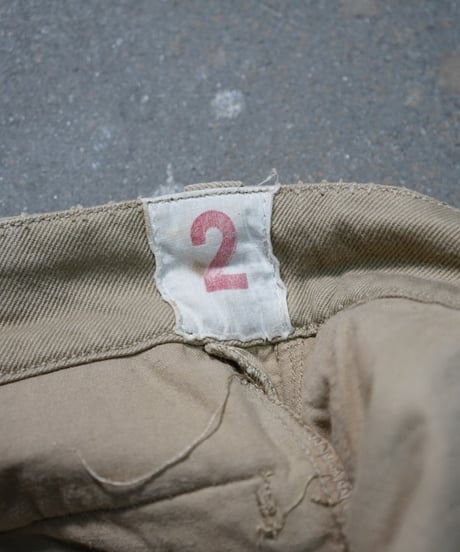 1950~60s French army M-52 chino shorts