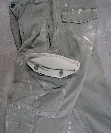 1950s French army M-47 cargo pants late model