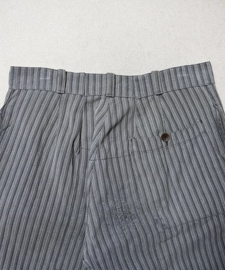 1940~50s French cotton stripe work pants