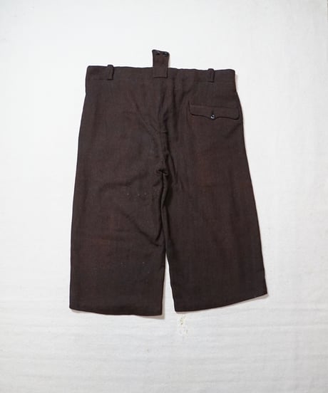 1940s French wool cropped work pants