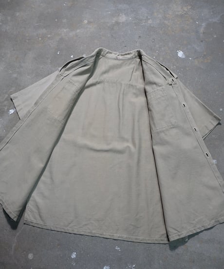1950s French cotton satin safari shirt